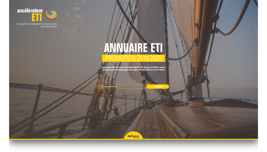 Maquette de l'annuaire ETI